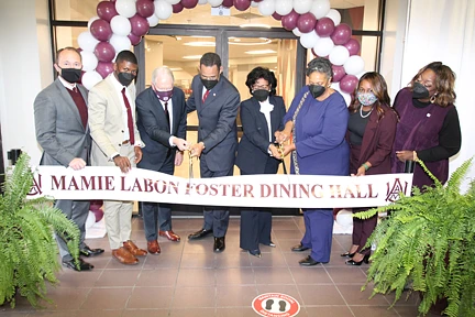 Foster Cafeteria ribbon cutting